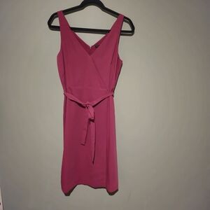 Ann Taylor Fuchsia Midi Dress